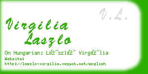 virgilia laszlo business card